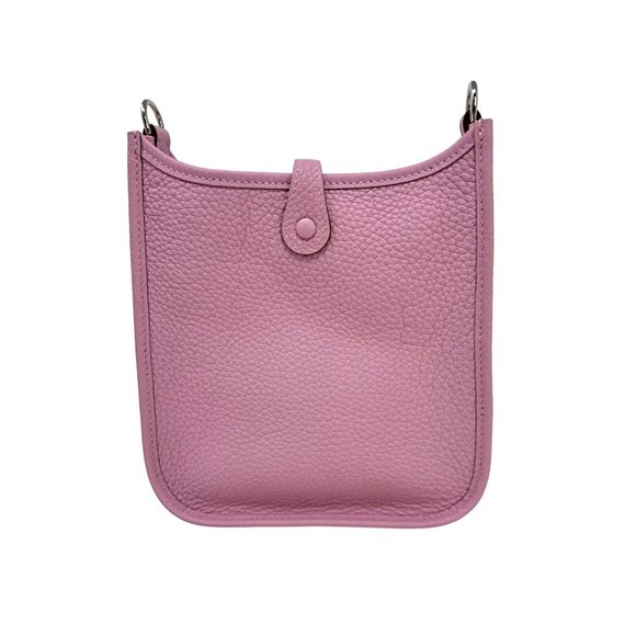 HERMES 2023 Evelyne TPM "Mauve Sylvestre" Pink Clemence Leather PHW - Picture 3 of 12